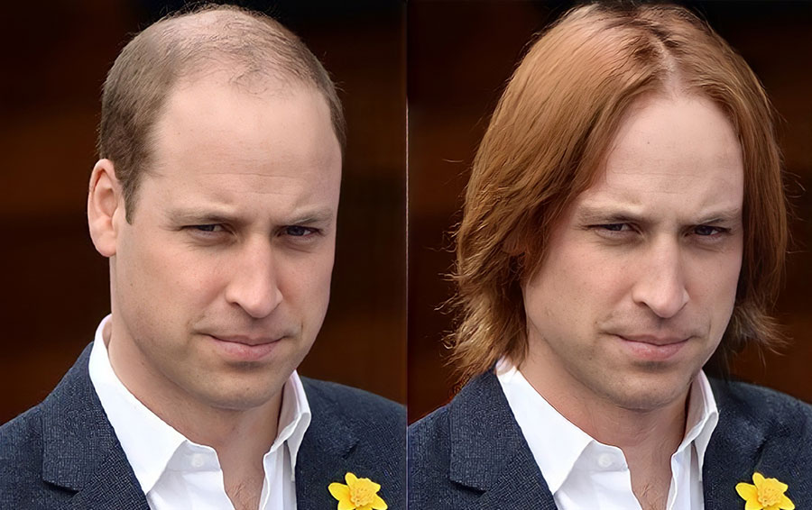 Как бы выглядели члены королевской семьи, если бы резко сменили имидж (10 фото)